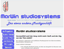 Tablet Screenshot of marwin-studiosystems.com